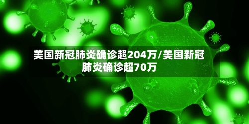 美国新冠肺炎确诊超204万/美国新冠肺炎确诊超70万