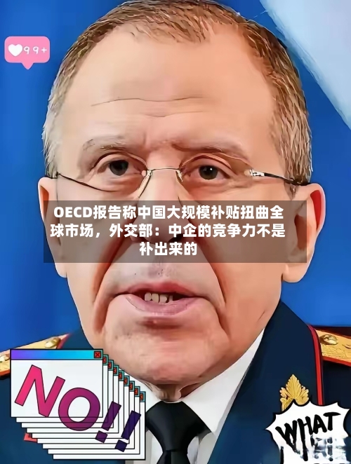 OECD报告称中国大规模补贴扭曲全球市场	，外交部：中企的竞争力不是补出来的-第3张图片