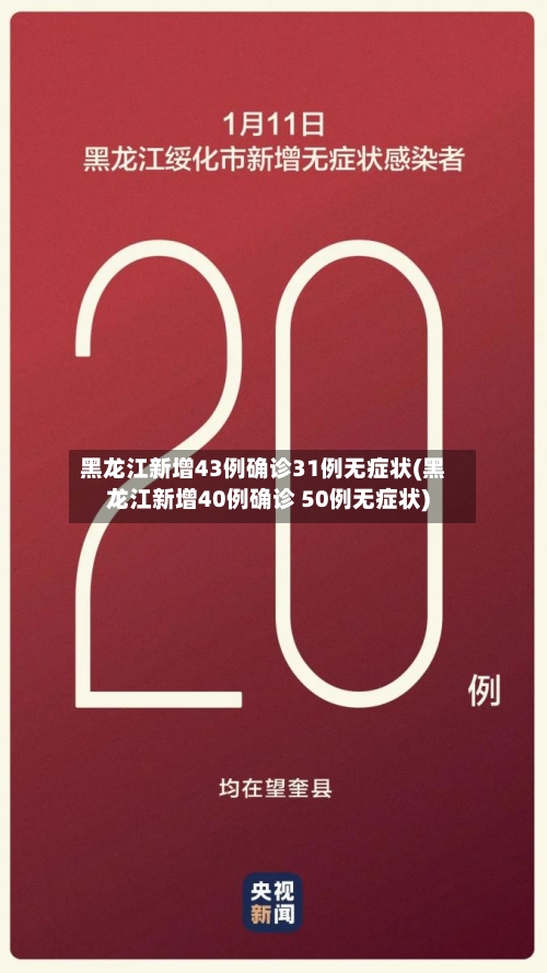黑龙江新增43例确诊31例无症状(黑龙江新增40例确诊 50例无症状)-第3张图片