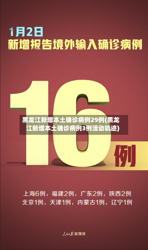 黑龙江新增本土确诊病例29例(黑龙江新增本土确诊病例3例活动轨迹)