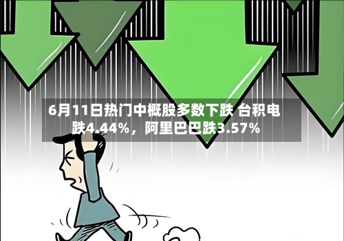 6月11日热门中概股多数下跌 台积电跌4.44%，阿里巴巴跌3.57%-第3张图片