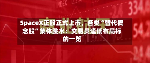 SpaceX正股正式上市，各类“替代概念股”集体跳水：交易员逢低布局标的一览-第3张图片