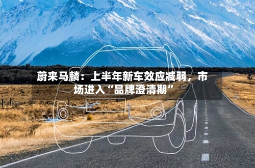 蔚来马麟：上半年新车效应减弱	，市场进入“品牌澄清期”-第3张图片