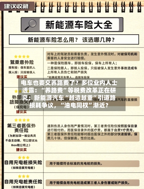 电车也要交养路费了？多位业内人士透露：“养路费”等税费改革正在研究；新能源汽车“越造越重	”引道路损耗争议	，“油电同权”渐近？-第3张图片