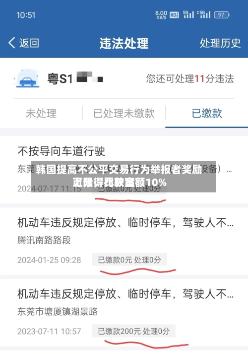 韩国提高不公平交易行为举报者奖励上限，比较高可分得罚款金额10%-第2张图片