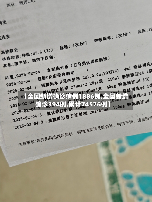 【全国新增确诊病例1886例,全国新增确诊394例,累计74576例】