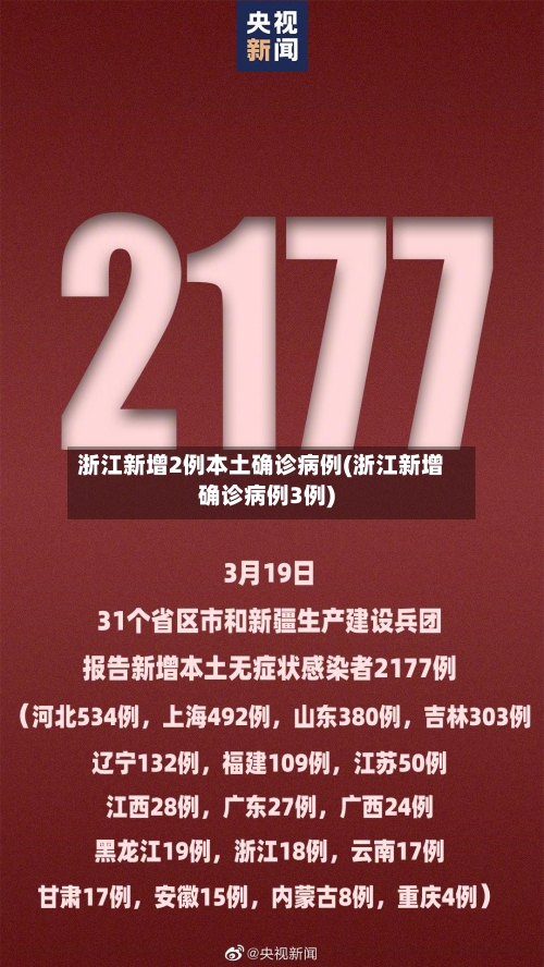 浙江新增2例本土确诊病例(浙江新增确诊病例3例)