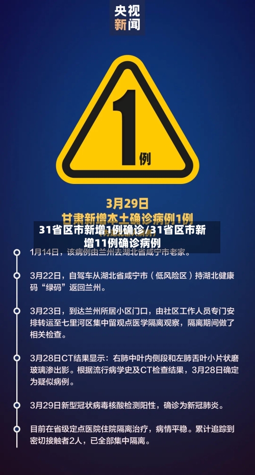 31省区市新增1例确诊/31省区市新增11例确诊病例-第3张图片
