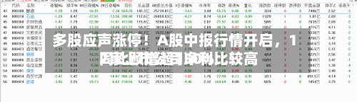 多股应声涨停！A股中报行情开启	，12家上市公司净利比较高同比预增超150%-第3张图片