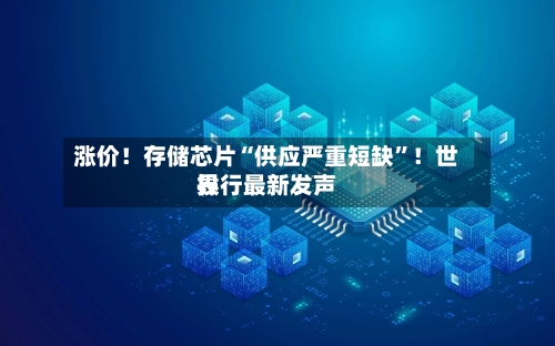 涨价！存储芯片“供应严重短缺”！世界投行最新发声-第3张图片