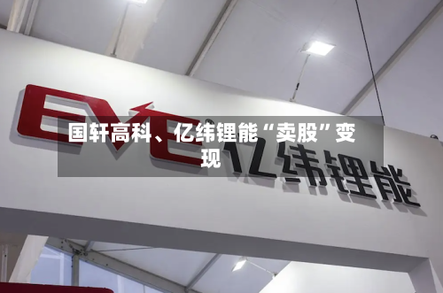 国轩高科、亿纬锂能“卖股”变现-第3张图片