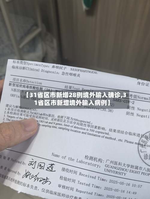 【31省区市新增28例境外输入确诊,31省区市新增境外输入病例】