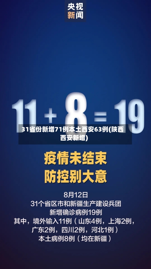 31省份新增71例本土西安63例(陕西西安新增)-第3张图片