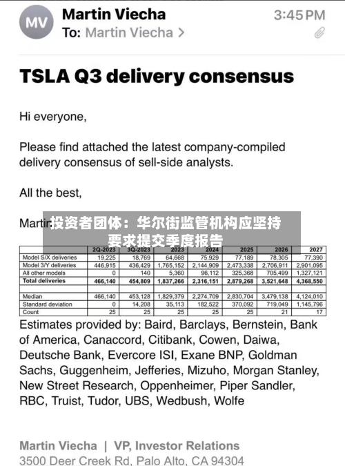 投资者团体:华尔街监管机构应坚持要求提交季度报告-第2张图片