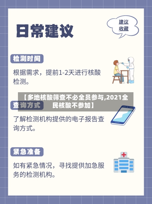【多地核酸筛查不必全员参与,2021全民核酸不参加】-第3张图片