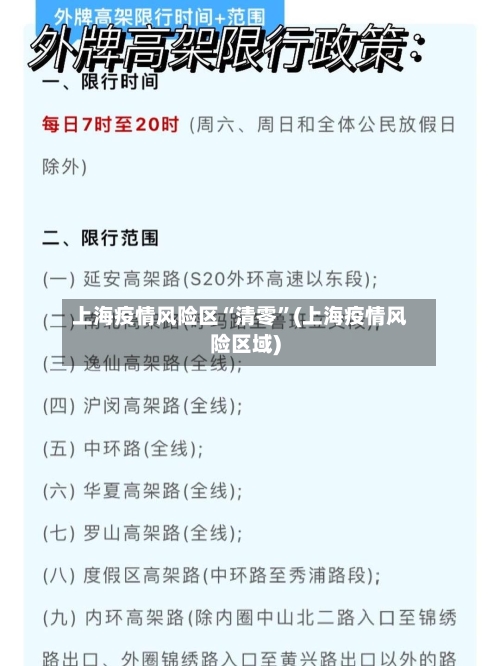 上海疫情风险区“清零	”(上海疫情风险区域)-第2张图片
