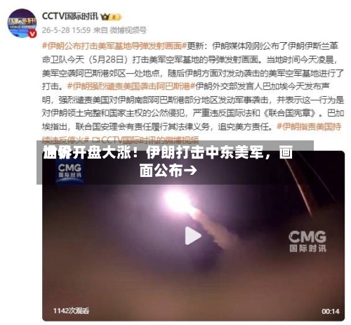 世界油价开盘大涨！伊朗打击中东美军，画面公布→-第3张图片