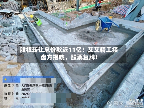 股权转让总价款近11亿！艾艾精工接盘方揭晓，股票复牌！-第3张图片