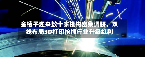 金橙子迎来数十家机构密集调研，双线布局3D打印抢抓行业升级红利-第2张图片