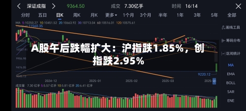 A股午后跌幅扩大：沪指跌1.85%，创指跌2.95%-第2张图片