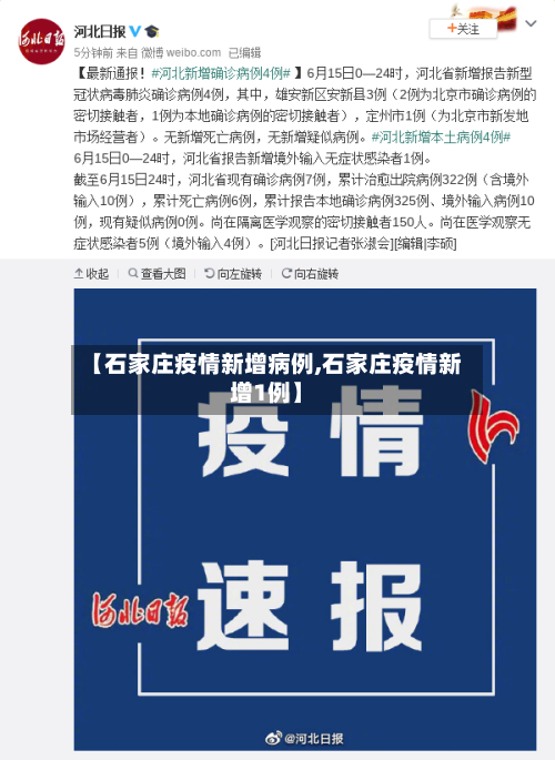 【石家庄疫情新增病例,石家庄疫情新增1例】-第2张图片