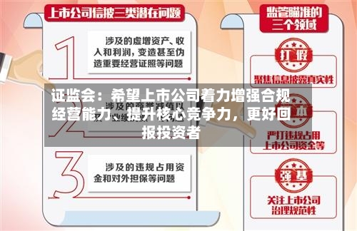 证监会：希望上市公司着力增强合规经营能力、提升核心竞争力，更好回报投资者-第2张图片
