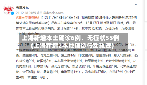 上海新增本土确诊6例、无症状55例(上海新增2本地确诊行动轨迹)-第3张图片