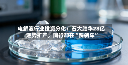 电解液行业投资分化：石大胜华28亿逆势扩产，同行却在“踩刹车	”-第3张图片