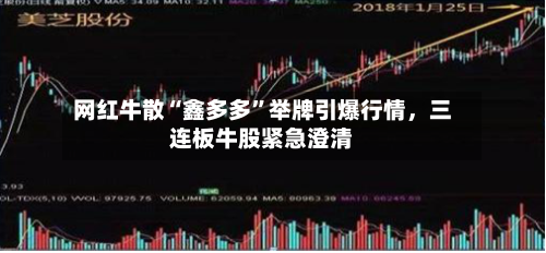 网红牛散“鑫多多”举牌引爆行情，三连板牛股紧急澄清-第2张图片