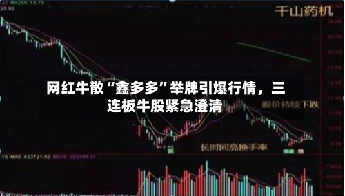 网红牛散“鑫多多”举牌引爆行情	，三连板牛股紧急澄清-第3张图片