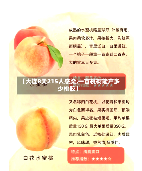 【大连8天215人感染,一亩桃树能产多少桃胶】-第2张图片