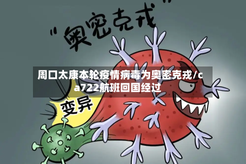 周口太康本轮疫情病毒为奥密克戎/ca722航班回国经过-第2张图片