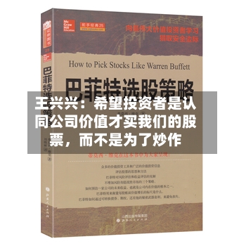 王兴兴：希望投资者是认同公司价值才买我们的股票，而不是为了炒作-第2张图片