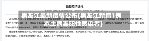 黑龙江最新疫情公布(黑龙江新增1例本土病毒阳性感染者)-第3张图片