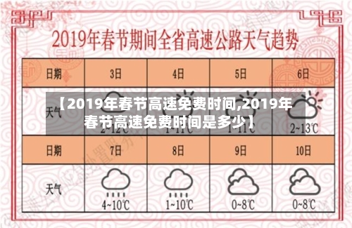 【2019年春节高速免费时间,2019年春节高速免费时间是多少】-第2张图片