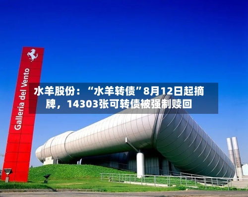 水羊股份：“水羊转债”8月12日起摘牌，14303张可转债被强制赎回-第2张图片
