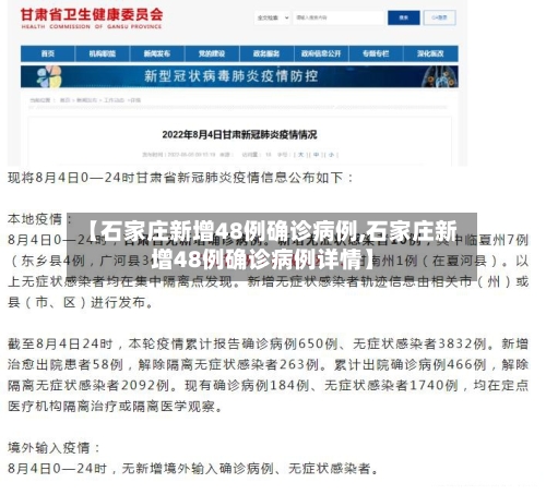 【石家庄新增48例确诊病例,石家庄新增48例确诊病例详情】