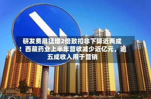 研发费用猛增2倍致扣非下降近两成！西藏药业上半年营收减少近亿元	，逾五成收入用于营销-第3张图片