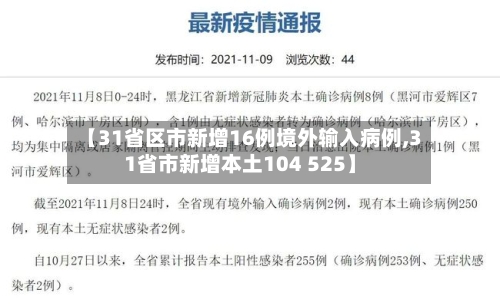 【31省区市新增16例境外输入病例,31省市新增本土104 525】
