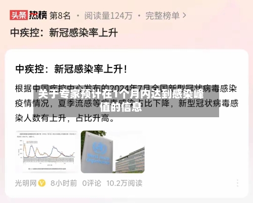 关于专家预计在1个月内达到感染峰值的信息