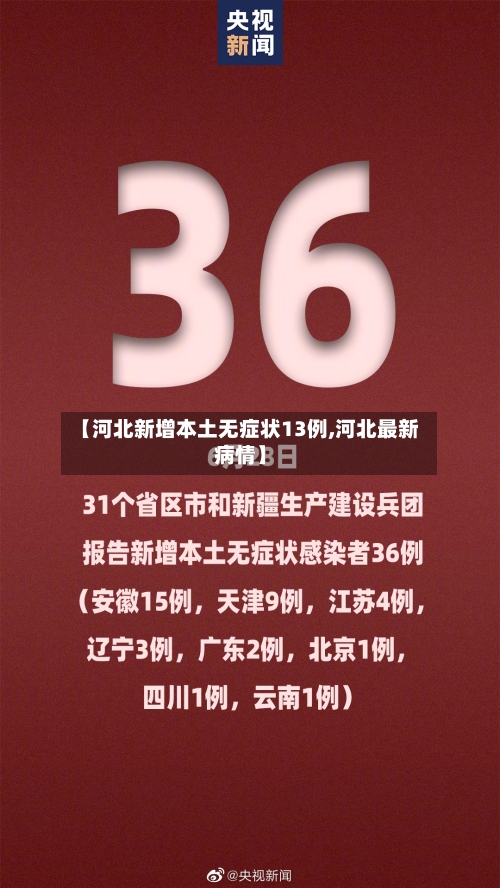 【河北新增本土无症状13例,河北最新病情】