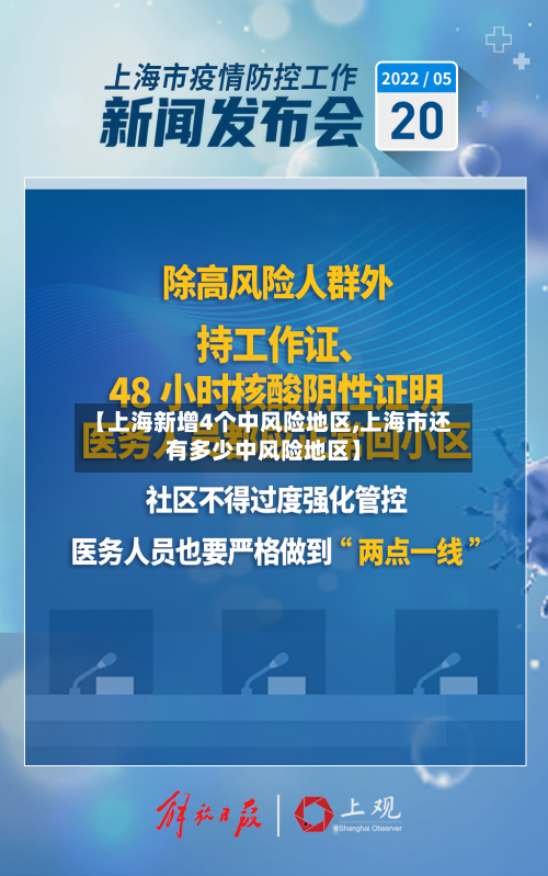 【上海新增4个中风险地区,上海市还有多少中风险地区】