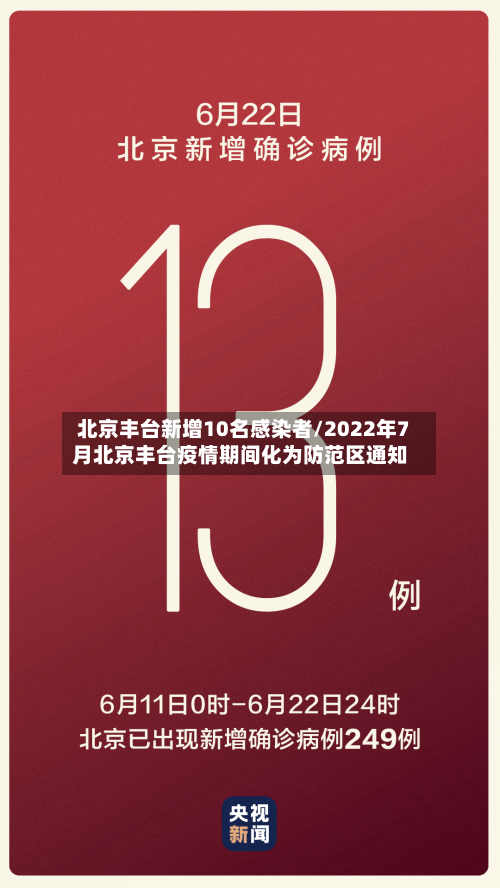 北京丰台新增10名感染者/2022年7月北京丰台疫情期间化为防范区通知