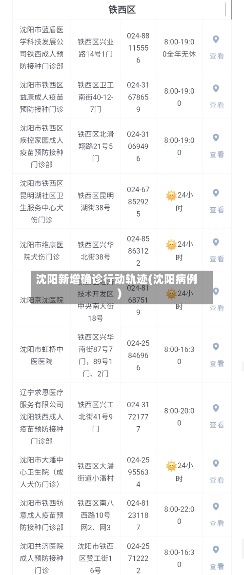 沈阳新增确诊行动轨迹(沈阳病例)-第3张图片