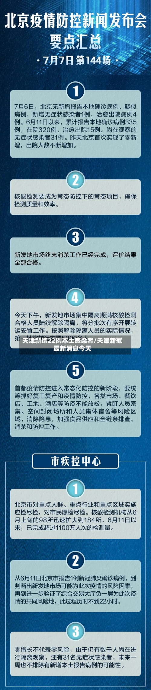 天津新增22例本土感染者/天津新冠最新消息今天
