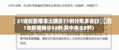 31省份新增本土确诊71例分布多省(31省新增确诊22例 其中本土8例)-第2张图片