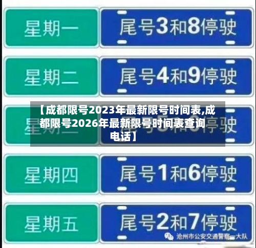 【成都限号2023年最新限号时间表,成都限号2026年最新限号时间表查询电话】-第2张图片