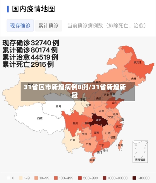 31省区市新增病例8例/31省新增新冠