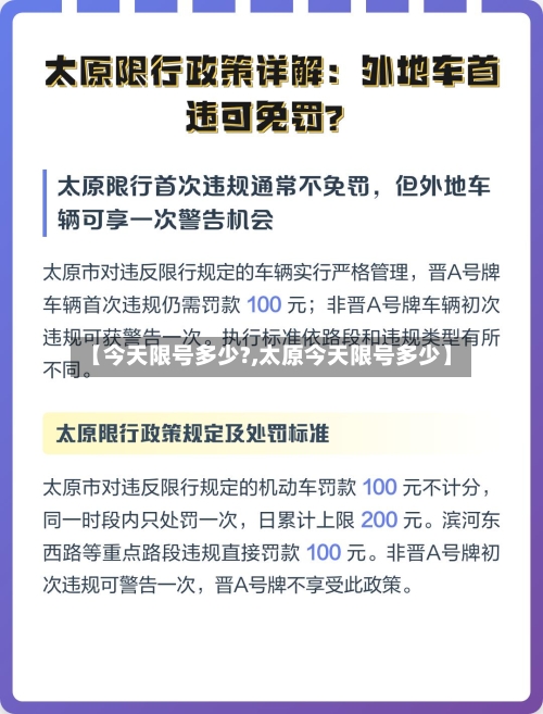 【今天限号多少?,太原今天限号多少】-第2张图片