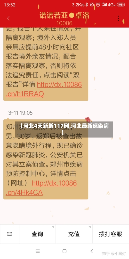 【河北4天新增117例,河北最新感染病】